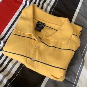 Yellow Striped XL Junction West Polo Shirt